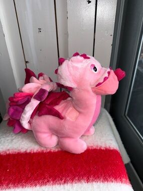 Vintage Be Mores 1987 Dragon Dinosaur Plush Stuffed Animal Toy 12” Hasbro Ganz